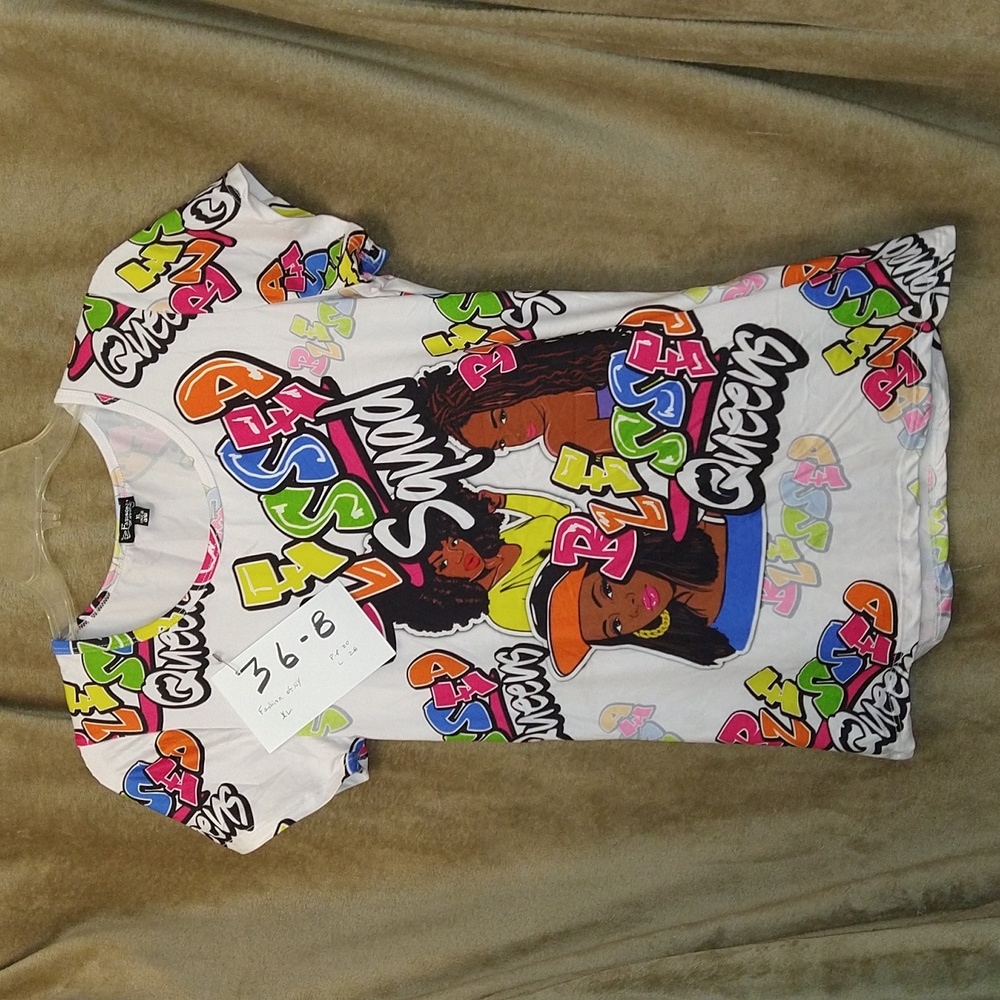 Women's tee shirt by Fashion of NY, size XL